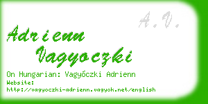 adrienn vagyoczki business card